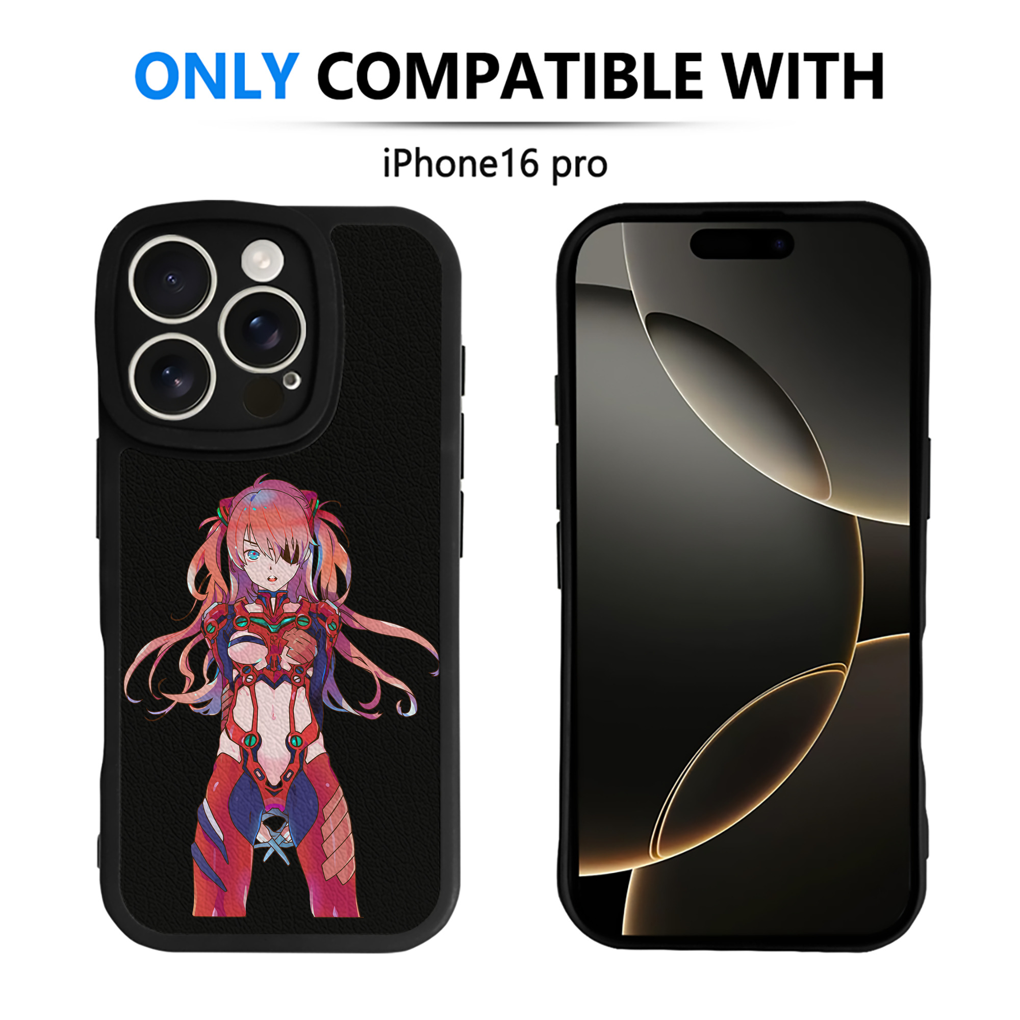 （画像用） EVA 新世紀エヴァンゲリオン 【iPhone 16シリーズ対応】シリコンスマホケース（レザー調） 材質：シリコン